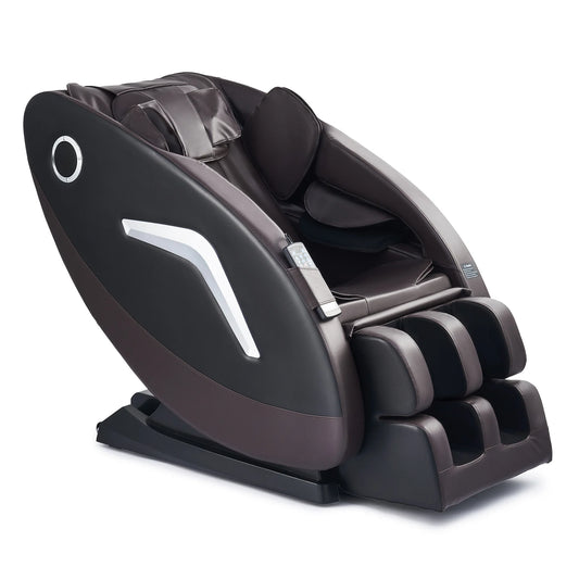 Massagesessel mit SL-Schiene, 22 Knoten, Fußrollen und Heizkissen, Ruhesessel mit Bluetooth-Lautsprechern, Nacken-Schulter-Rücken-Massa