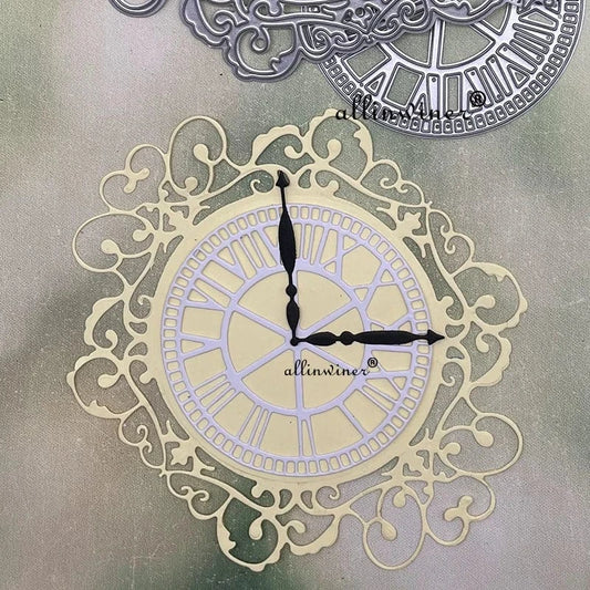 New Lace Clock Dial Frame – DIY Metal Cutting Die for Scrapbooking &amp; Card Making