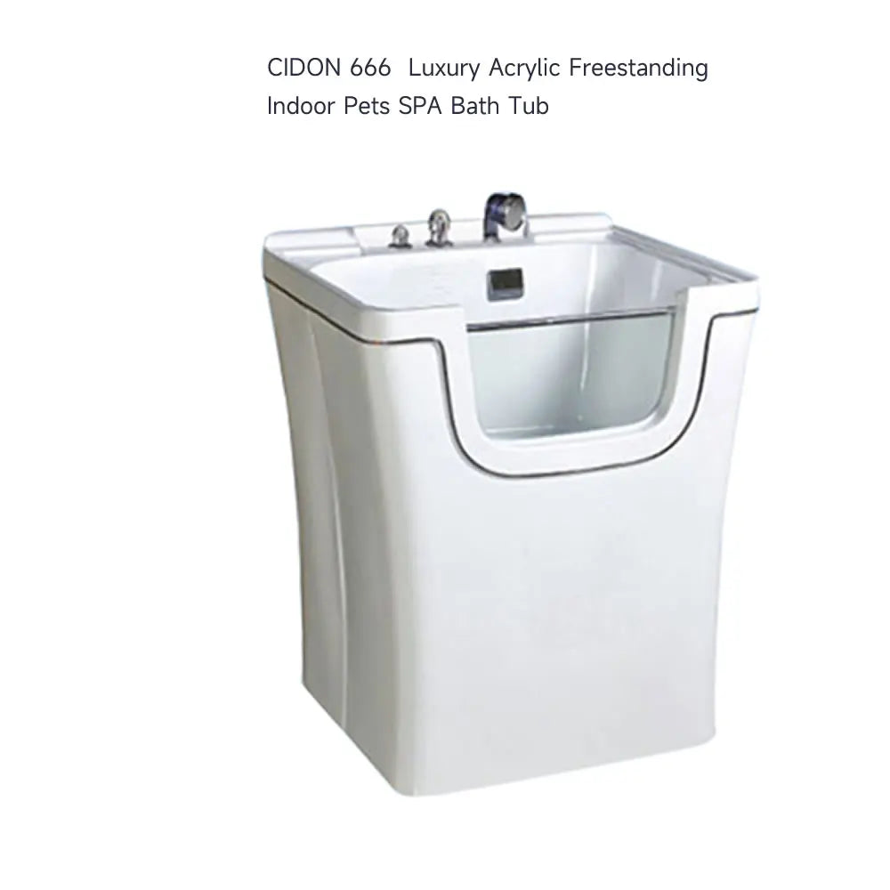 CIDON 666B Plus Luxury Acrylic Freestanding Indoor Pets SPA Bath Tub Powered Milk Bath