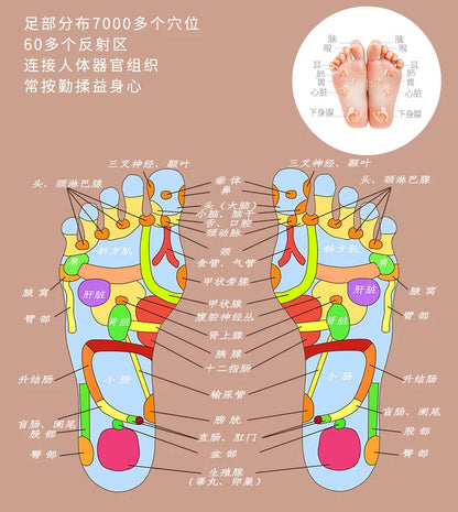 Feet Massage Slippers Foot Reflexology Acupuncture Therapy Massager Walk Stone Shoes Acupuncture Cobblestone Massageador Sandal