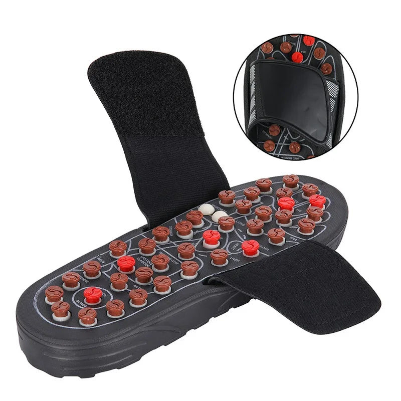 Fußmassage-Hausschuhe Akupunktur-Therapie Massage-Schuhe zur Aktivierung von Fuß-Akupunkturpunkten Reflexzonen-Fußpflege-Massage-Sandale