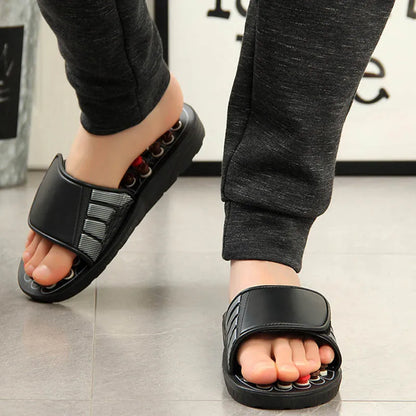 Fußmassage-Hausschuhe Akupunktur-Therapie Massage-Schuhe zur Aktivierung von Fuß-Akupunkturpunkten Reflexzonen-Fußpflege-Massage-Sandale