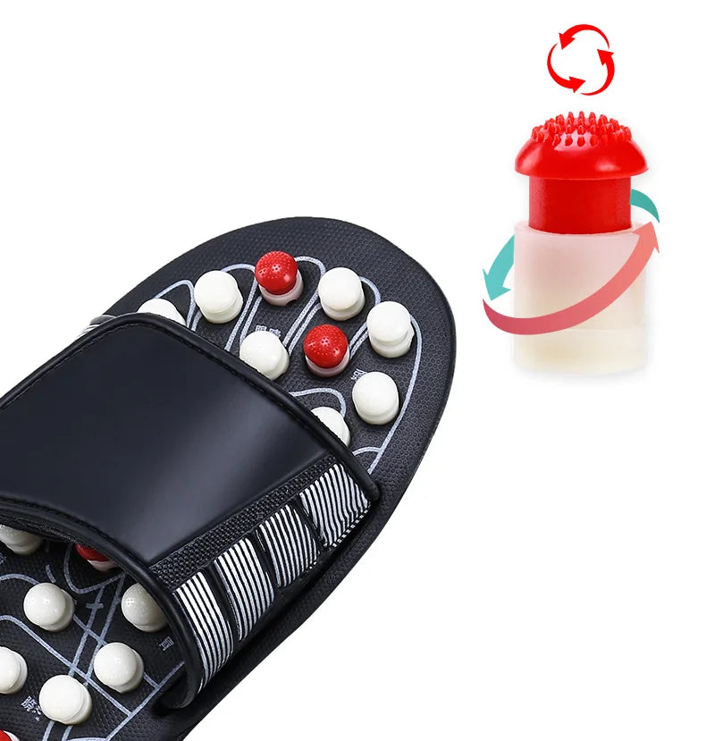 Feet Massage Slippers Foot Reflexology Acupuncture Therapy Massager Walk Stone Shoes Acupuncture Cobblestone Massageador Sandal