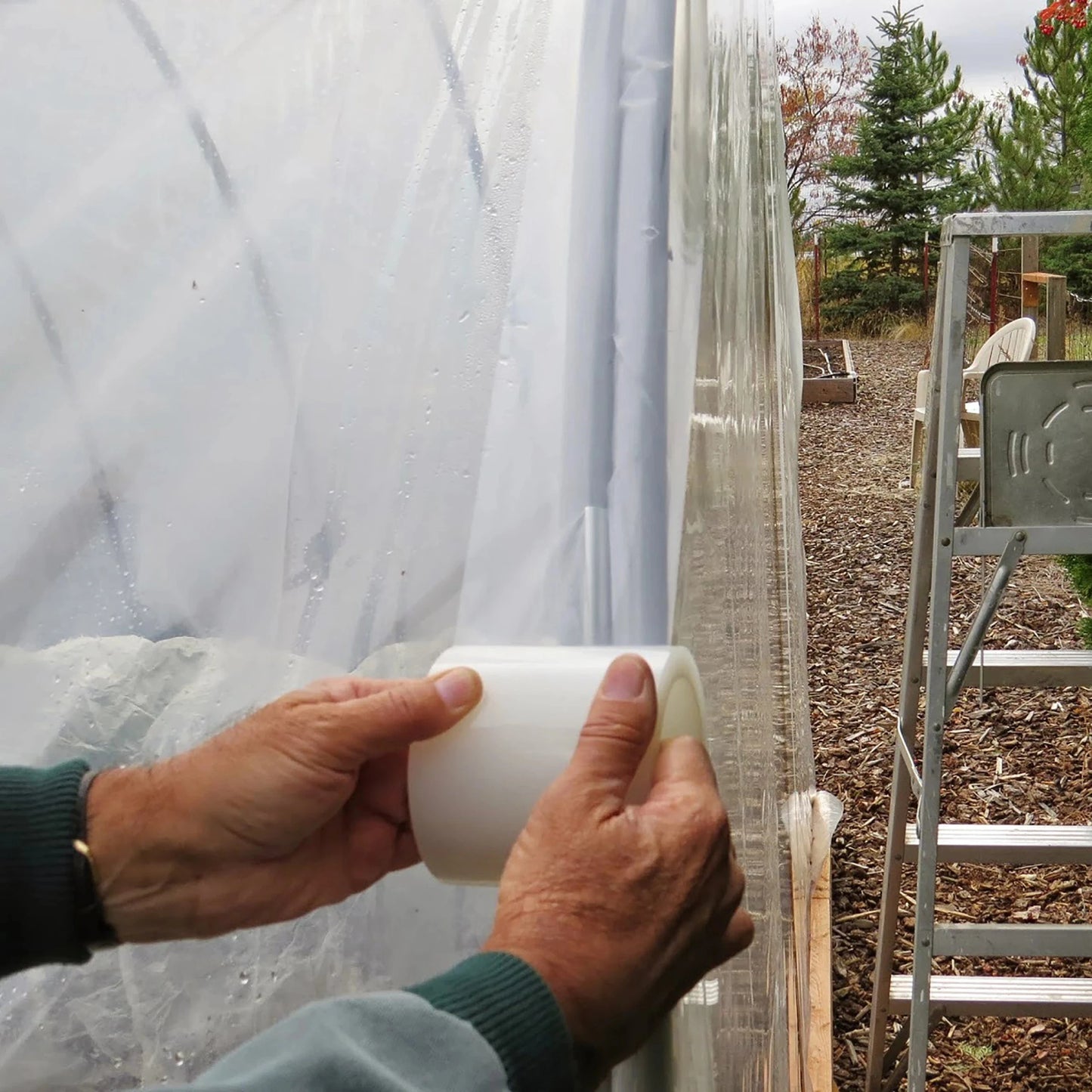10M UV-Resistant Transparent Greenhouse Film Repair Tape – Strong Adhesive Garden Shed Patch Tape