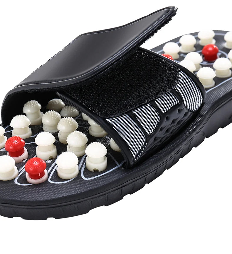 Feet Massage Slippers Foot Reflexology Acupuncture Therapy Massager Walk Stone Shoes Acupuncture Cobblestone Massageador Sandal
