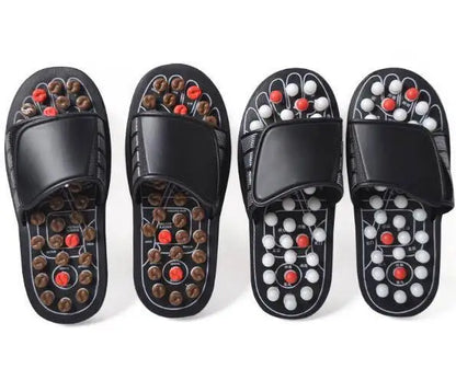 Feet Massage Slippers Foot Reflexology Acupuncture Therapy Massager Walk Stone Shoes Acupuncture Cobblestone Massageador Sandal