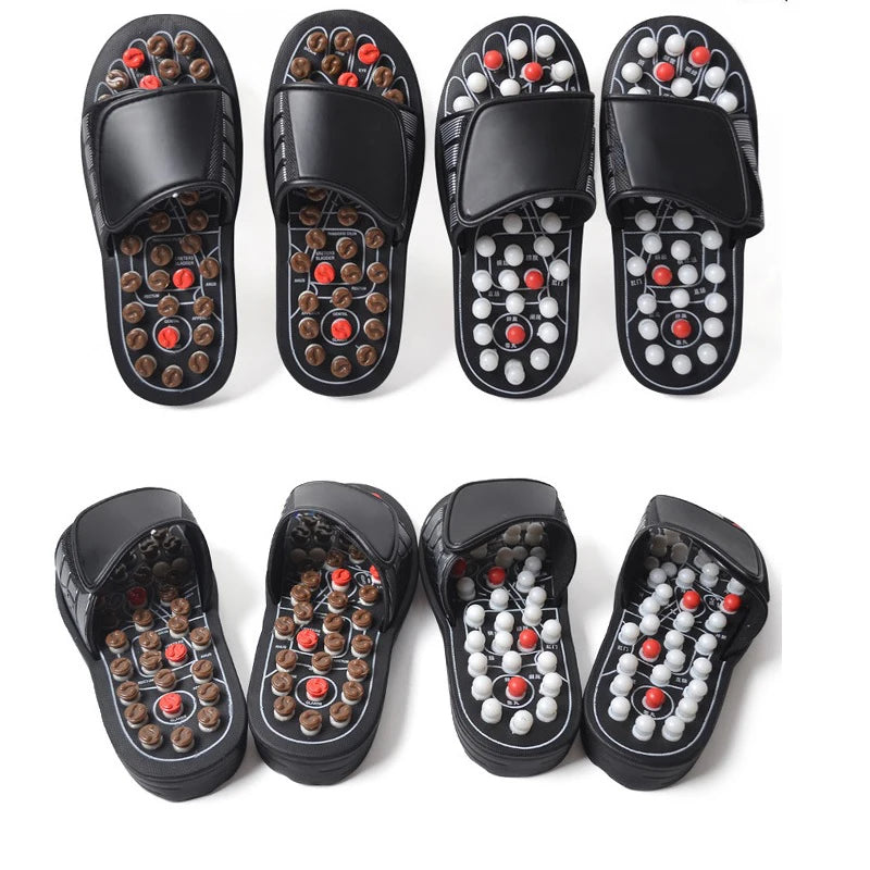 Taiji Acupoint Magnetotherapy Spring Shoes Health Massage Slippers for Man and Women