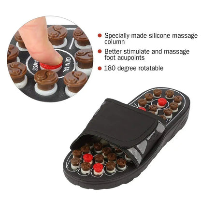 Fußmassage-Hausschuhe Akupunktur-Therapie Massage-Schuhe zur Aktivierung von Fuß-Akupunkturpunkten Reflexzonen-Fußpflege-Massage-Sandale