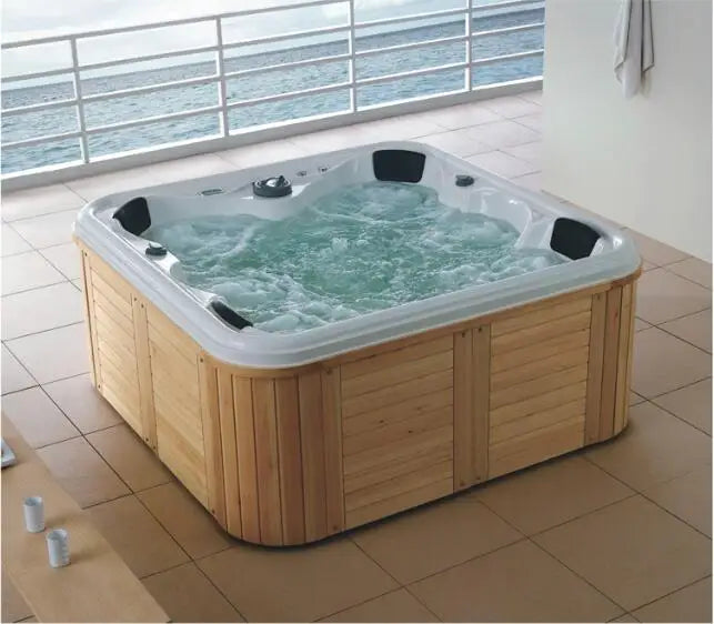 2120X2120X900mm 4 people Swimming Pool Whirlpool Bathtub Hydromassage Surf Massage Outdoor SPA 99-2