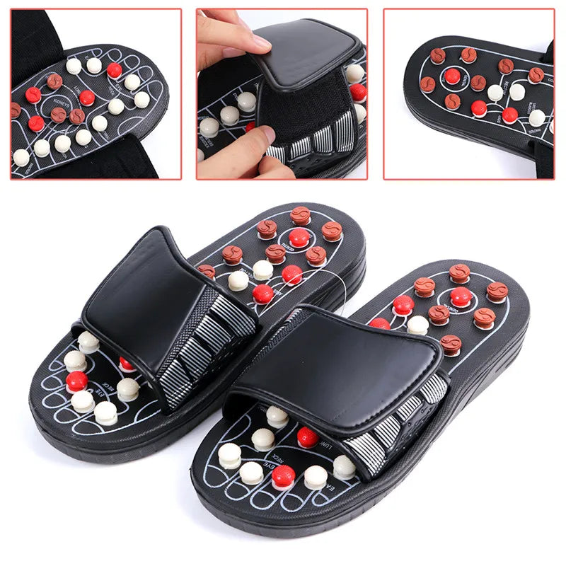 Acupuncture Therapy Foot Massage Slippers Acupoint Activating Reflexology Feet Care Massager Shoes Massageador Sandal