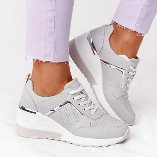 2025 Women’s Air Cushion Wedge Sneakers – Stylish Height-Increasing Sport Shoes for Everyday Comfort
