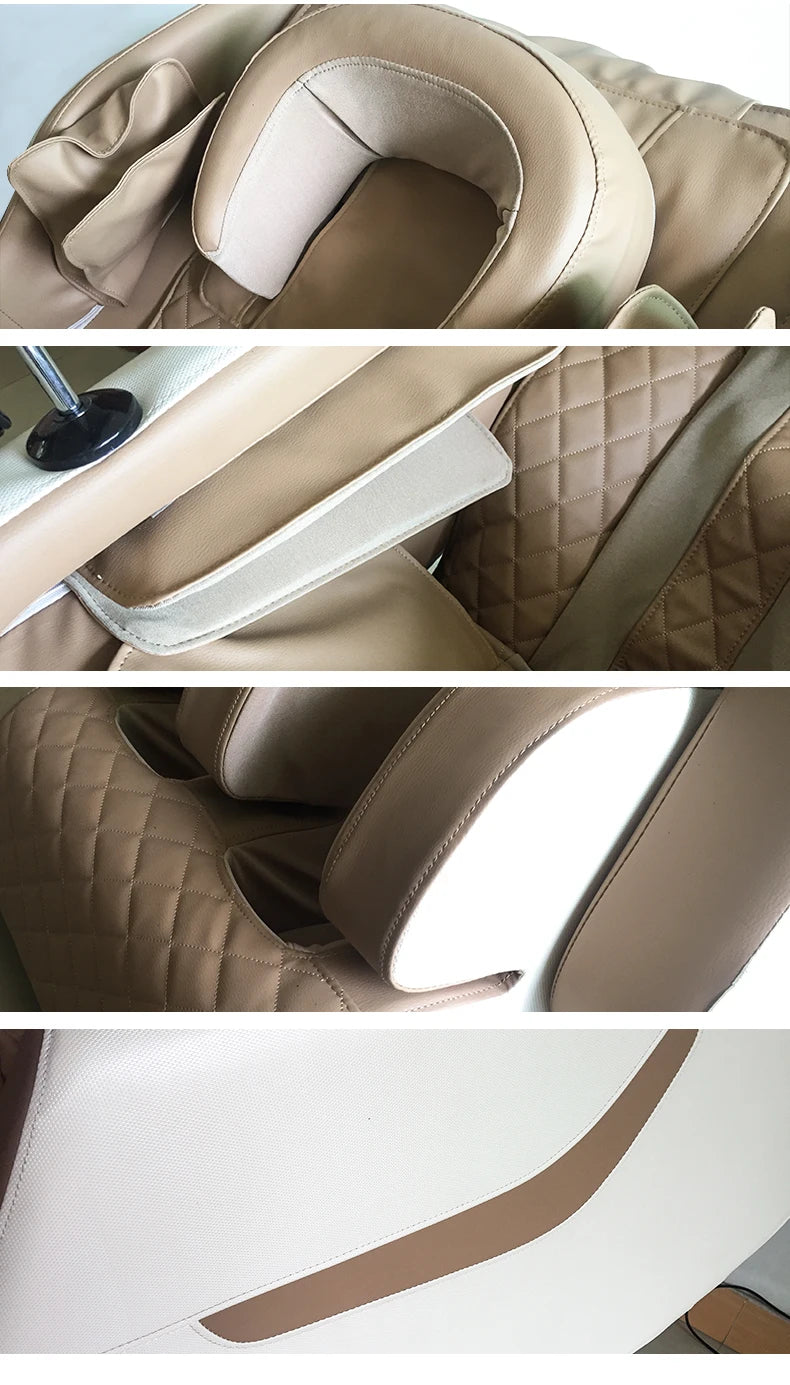 Luxury Portable Massage Chair, Zero Gravity Full Body with Foot Rollers & Music | Electric Relaxation & Entertainment System