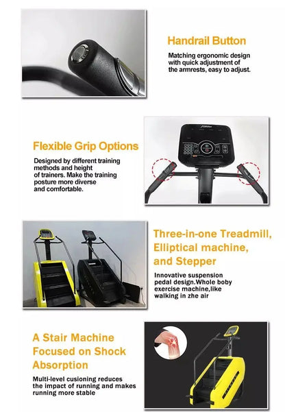 Commercial Electric Stair Climber Recommended By Fitness Instructors Cardio Gym Fitness Electric Stepper Stair Master