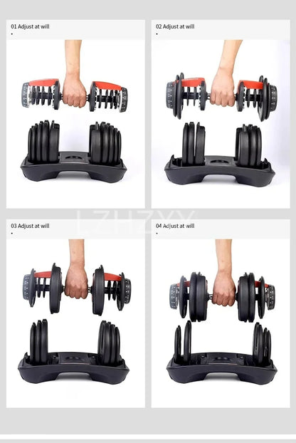Hanteln Männer und Frauen Heimfitnessgeräte Kurzhanteln mit Gummiummantelung und einstellbarem Gewicht Bodybuilding Groß Fitness