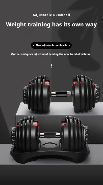 Verstellbarer 10–50 kg Hantelsatz mit mehreren Gewichtsoptionen, rutschfester Nylon-Griff, individuelles Logo, Langhantel-Krafttraining, 24 kg Hantel