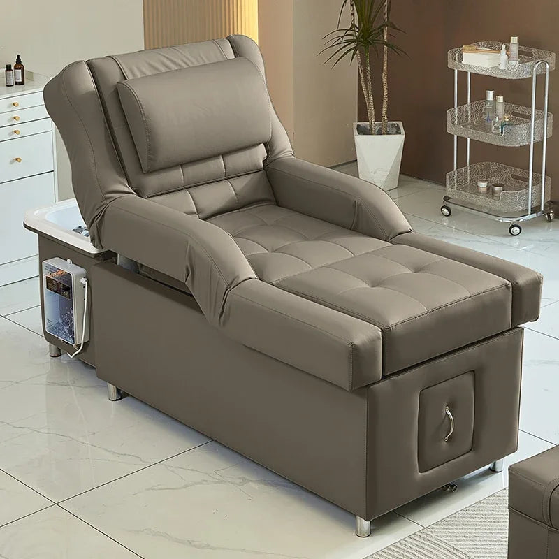 Gesundheitsfußmassage Schönheitssalon Spezialshampookopf-Bett elektrisches Hebefußmassage-Sofabett Schönheitssalon High-End-Kopftherapiebett