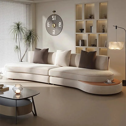 Minimalistische Multi-Seat Leder Ecksofa Kombination Modern Einfaches Wohnzimmer Sofas Erste Schicht Rindsleder L-Form Sofa-Set
