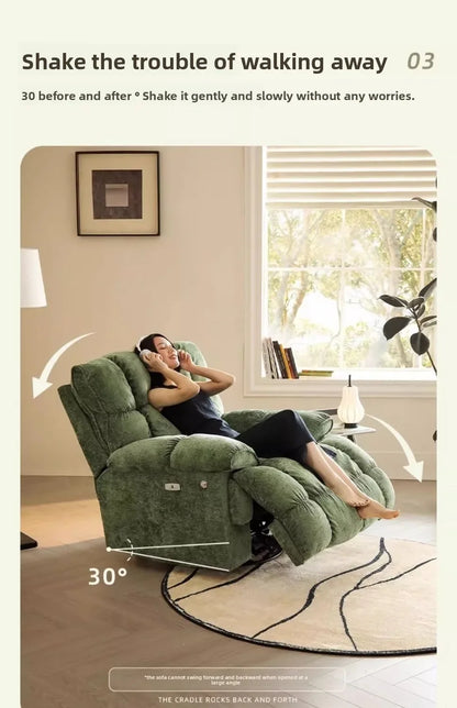 Smart Elektrischer Lazy-Sofa-Sessel Wohnzimmer Modern Einzelsitz mit Schlafmodus Multifunktionales Design Komfortable Ruhe