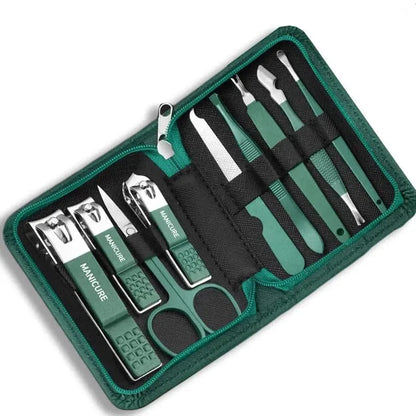 Professional 7/10/12/18-Piece Stainless Steel Manicure & Pedicure Kit