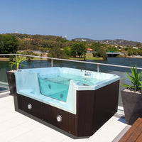 2200X1800X950mm 4-Personen-Schwimmbad Whirlpool-Badewanne Acryl-Hydromassage-Surfing-Massage-SPA H5530A