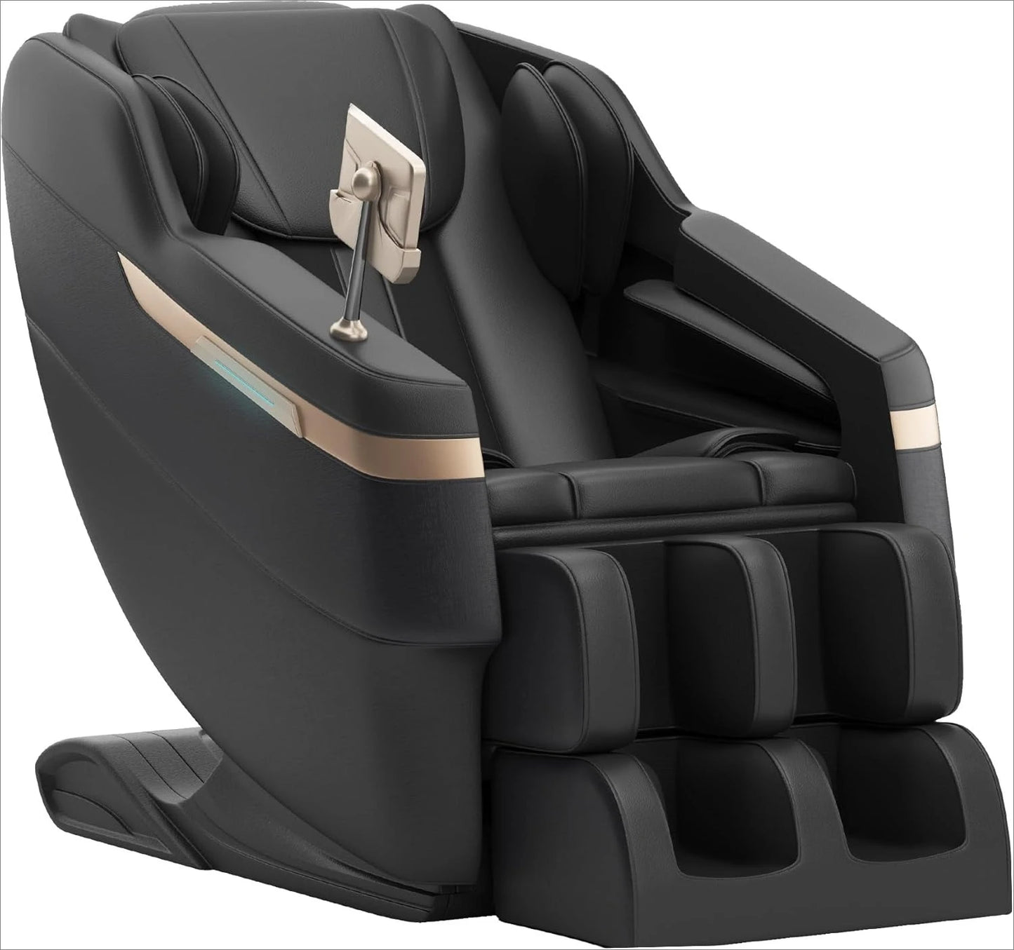 Massagesessel für den ganzen Körper, Shiatsu-Massagesessel mit Schwerelosigkeitsfunktion, Fußmassage, Bluetooth, großer Bildschirm
