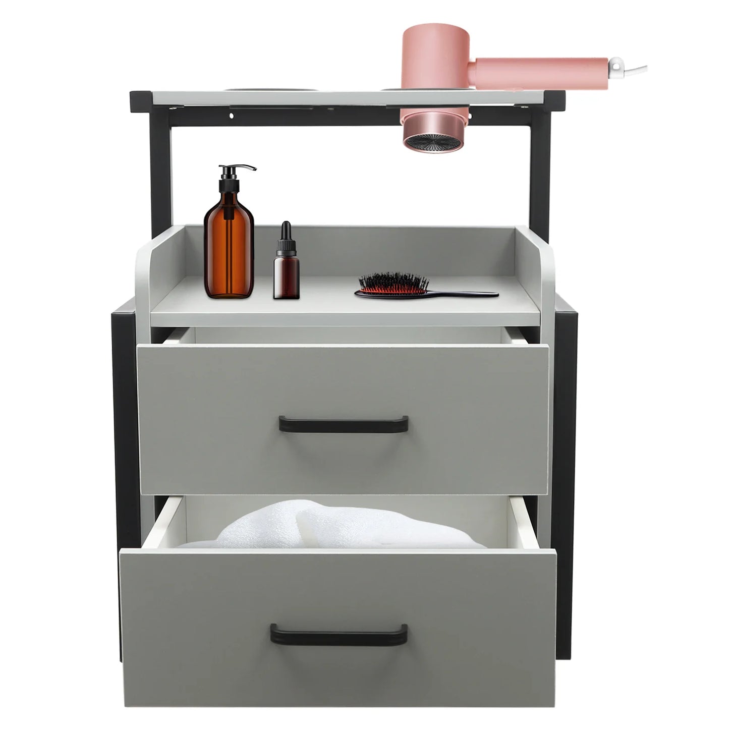 Multifunktionale Salonwagen Wandmontierter Friseurschrank Friseursalon Spezial Dauerwellen-Färbemittel-Ablageregal Möbel