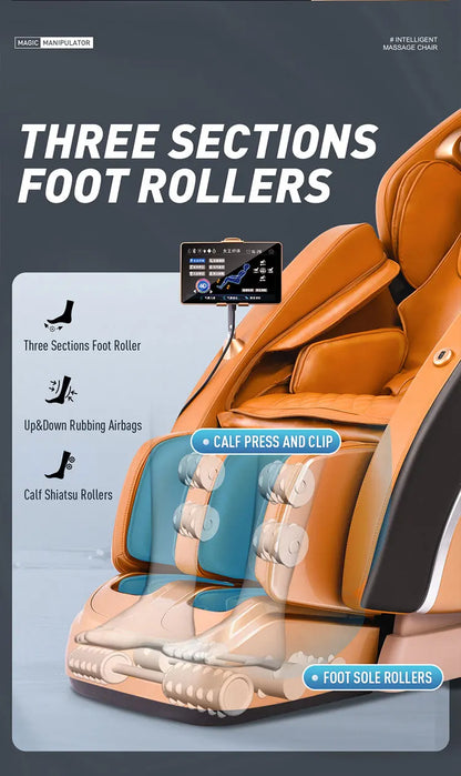 Massage Chair Luxury 5d Zero High-End Luxury Full Body 8D Zero Gravity Home Massage Chair Electric Stretching Features