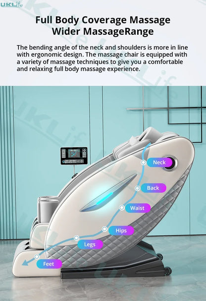 Three Year Warranty Home 4D Heating Massage Chairs Multifunctional Full Body Air Bag Wrapped Zero Gravity 3D Massage Office Sofa