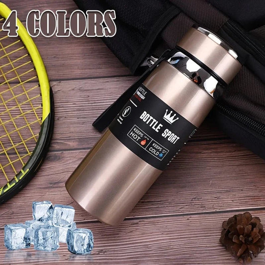 Bouteille d'eau thermique de 1000ml en acier inoxydable pour café et thé