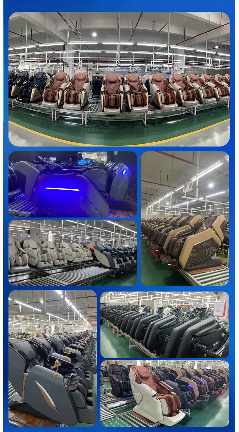 Großhandel Smart Luxus Spa 6D Zero Gravity Ganzkörper Shiatsu Luftdruck Tragbarer Klappbarer Massagesessel