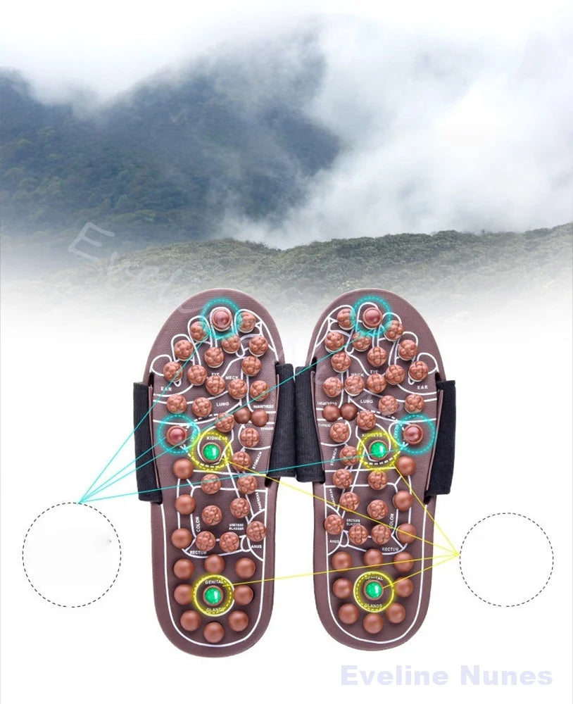 Foot Massage Slippers Men/women Gift First Choice Acupressure Jade Spring Magnetic Therapy Shoes
