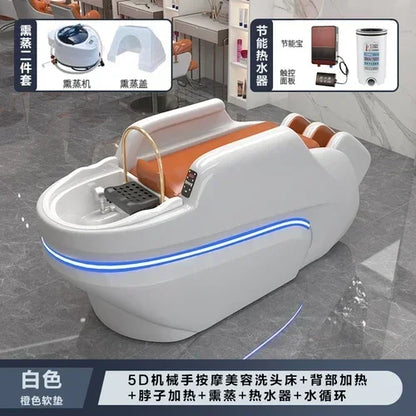 M178 Automatisches intelligentes elektrisches Massage-Shampoo-Bett für Friseursalons, spezielles Wasserzirkulations-Haarpflegebett