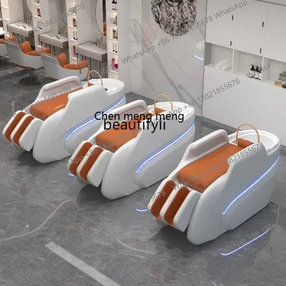 M178 Automatisches intelligentes elektrisches Massage-Shampoo-Bett für Friseursalons, spezielles Wasserzirkulations-Haarpflegebett
