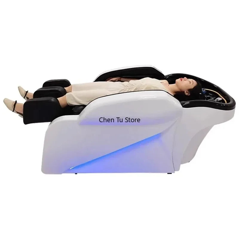 Headspa Massageliege Wasser Gewerbliche Shampoostuhl Spa Haarvorrat Japanischer Jet Mobilität Friseursalon Duschmöbel