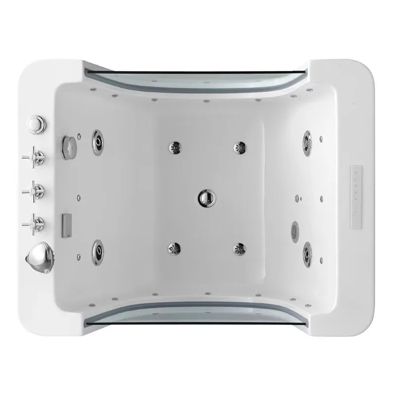 2026 Luxuriöse thermostatische Baby-Spa-Badewanne Whirlpool Freistehende Acryl-Bläschenmassage-Badewanne