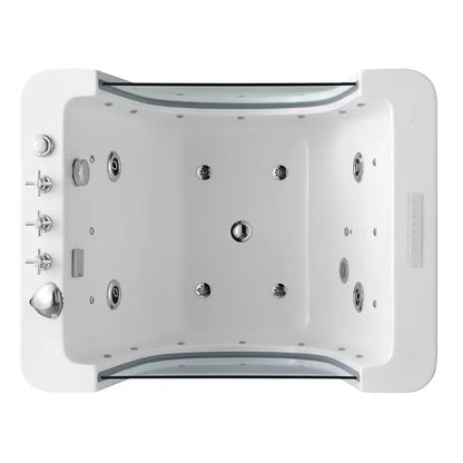 2026 Luxuriöse thermostatische Baby-Spa-Badewanne Whirlpool Freistehende Acryl-Bläschenmassage-Badewanne