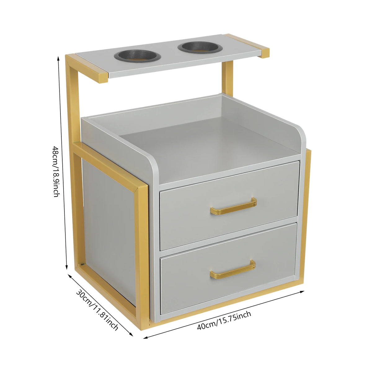 Multifunktionale Salonwagen Wandmontierter Friseurschrank Friseursalon Spezial Dauerwellen-Färbemittel-Ablageregal Möbel