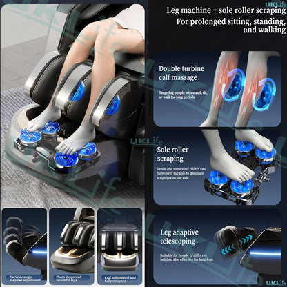 2026 MAX6D Premium Massage Chair: AI Voice, Zero Gravity, 6D Dual-Core Jade Rollers & Full Calf Massage