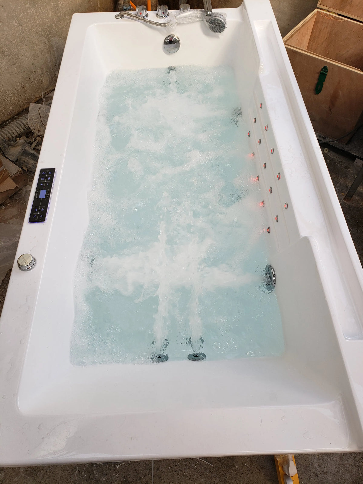 Black Acrylic Massage Bath Tubs Bathtubs & Whirlpools Corner Massage Bathtub Hot Tub for Soaking