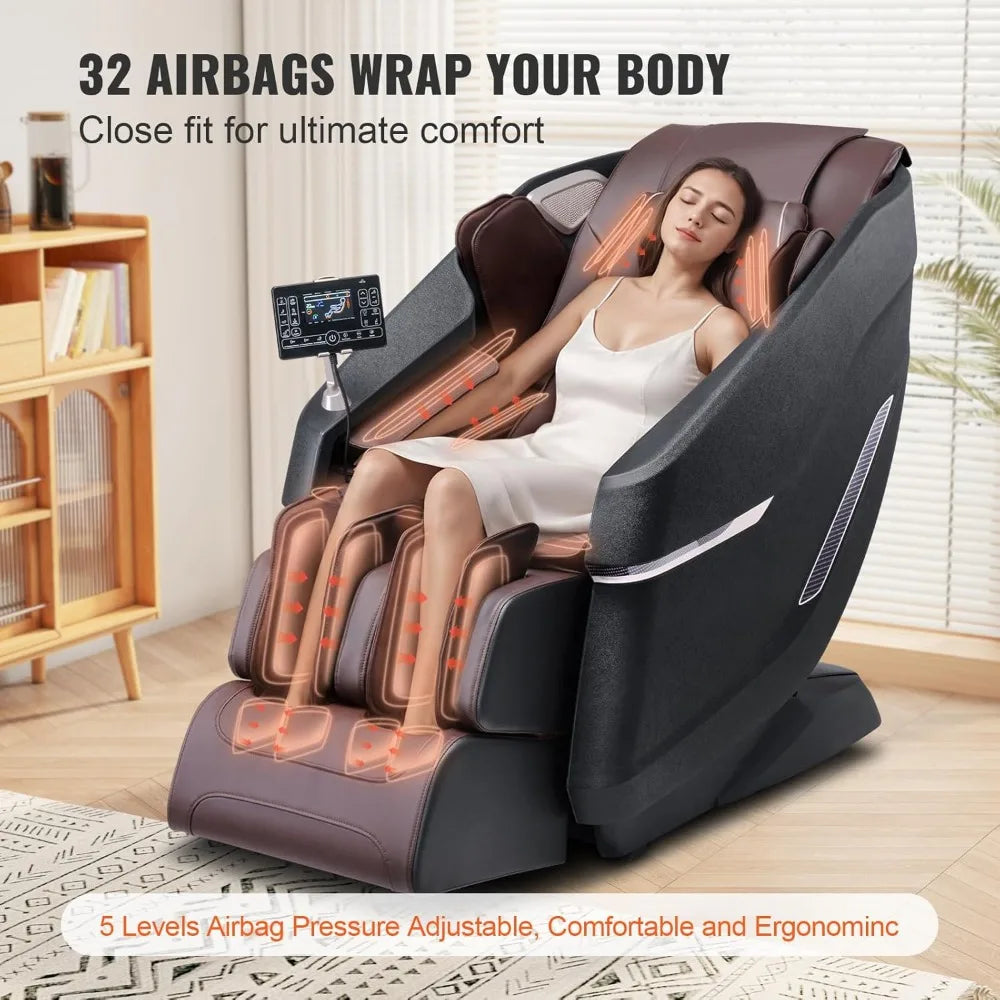 Full Body Massage Chair, SL-Track Zero Gravity Massage Recliner, 3D Shiatsu, Body Scan, Heating, Bluetooth Speaker Customized