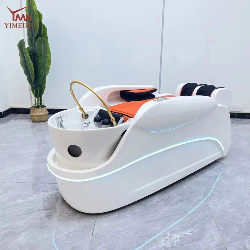 Salon Spa Liege-Haarwaschtisch Bett Elektrischer Massage-Shampoo-Stuhl mit Wasserzirkulations-Dampfer