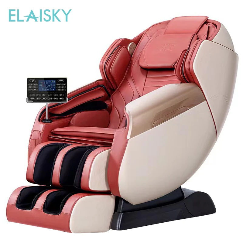 Elektrischer Ganzkörper-Airbag-Massagesessel Zero Gravity Hifi-Musik Entspannender Massagesessel Kneten Multifunktional Gemütlich