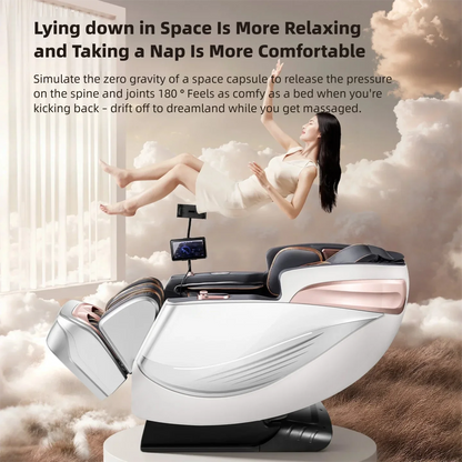 6D Smart Sensory Dual Movement SL-Track Massage Chair Thai Stretch Electric Leg Lift Leisure Sofa Zero Gravity Home Office Chair
