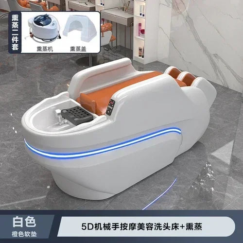 M178 Automatisches intelligentes elektrisches Massage-Shampoo-Bett für Friseursalons, spezielles Wasserzirkulations-Haarpflegebett