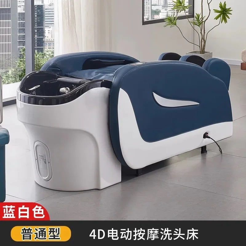 LMM Elektrisches Massage-Shampoo-Bett Schönheitssalon Spezielles Friseursalon Smart Head Therapy Wasserzirkulationsbett
