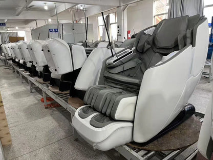 Luxury 4D SL Track 3D Zero Gravity Massage Chair Modern High End Electric Dual Core Zero Gravity Full Body  Massage Chair