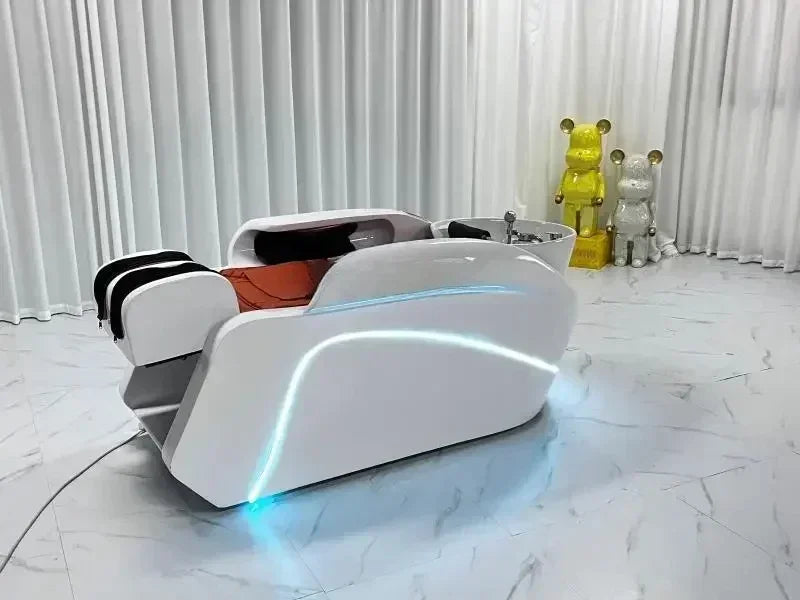 newIntelligent Electric Whole Body Massage Shampoo Bed Barber Shop Head Treatment Water Circulation Integrated Massage Couch