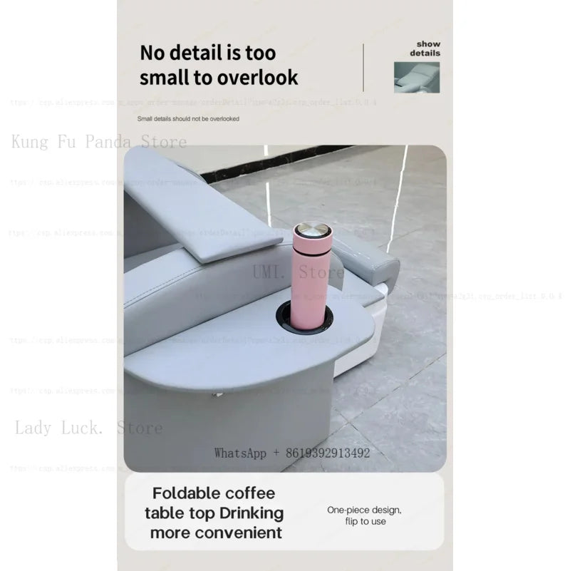 Fußbad-Nagelstuhl Pediküre-Stühle Salon SPA Fußmassage Maniküre Möbel Sofa Material mit elektrischer Rückenlehne