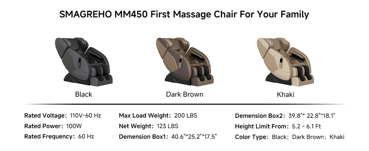 Liegesessel, Ganzkörper-Airbag-Massage, One-Touch-Schwerelosigkeit, Fußroller und Bluetooth, für Zuhause