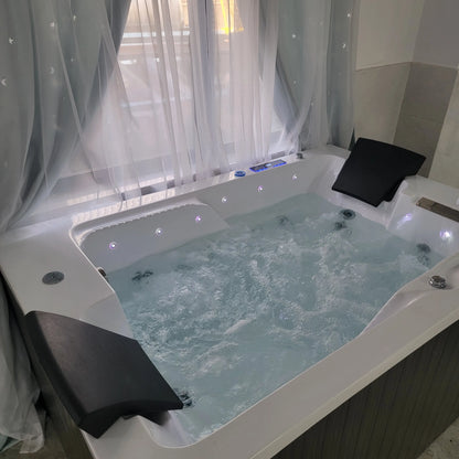Black Acrylic Massage Bath Tubs Bathtubs & Whirlpools Corner Massage Bathtub Hot Tub for Soaking